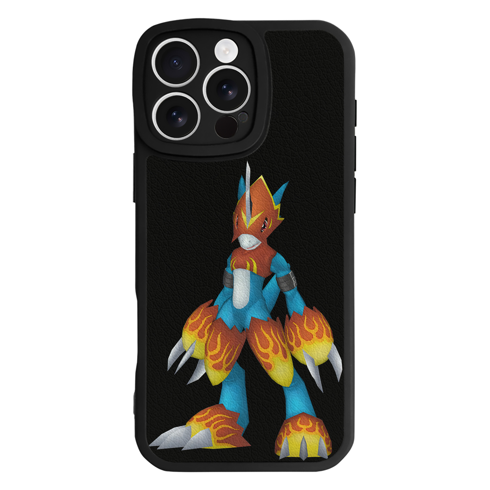 （画像用） Digimon デジタルモンスター/デジモン 【iPhone 16シリーズ対応】シリコンスマホケース（レザー調） 材質：シリコン
